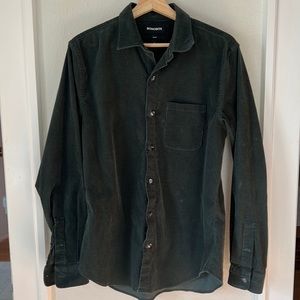 Bonobos forest green button down